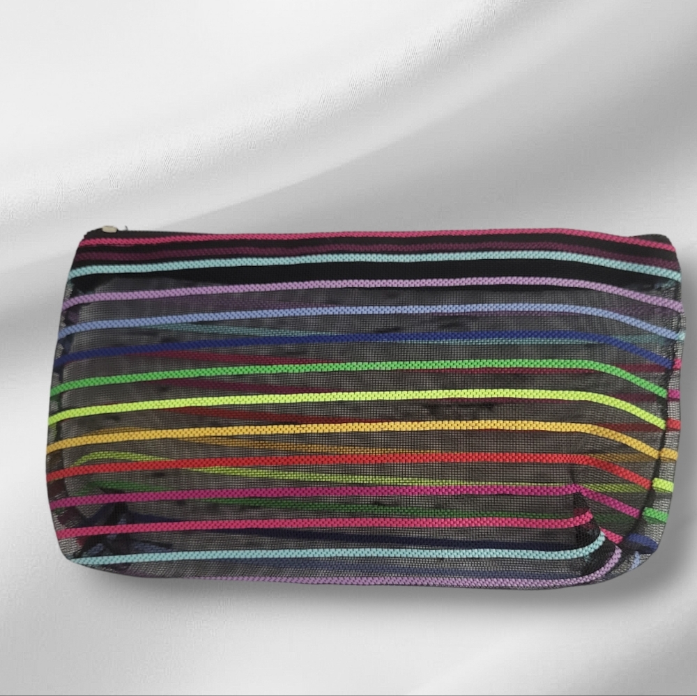 rainbow light weight makeup bag (New)
